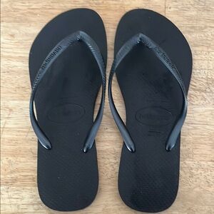Havaianas Black Flip Flops